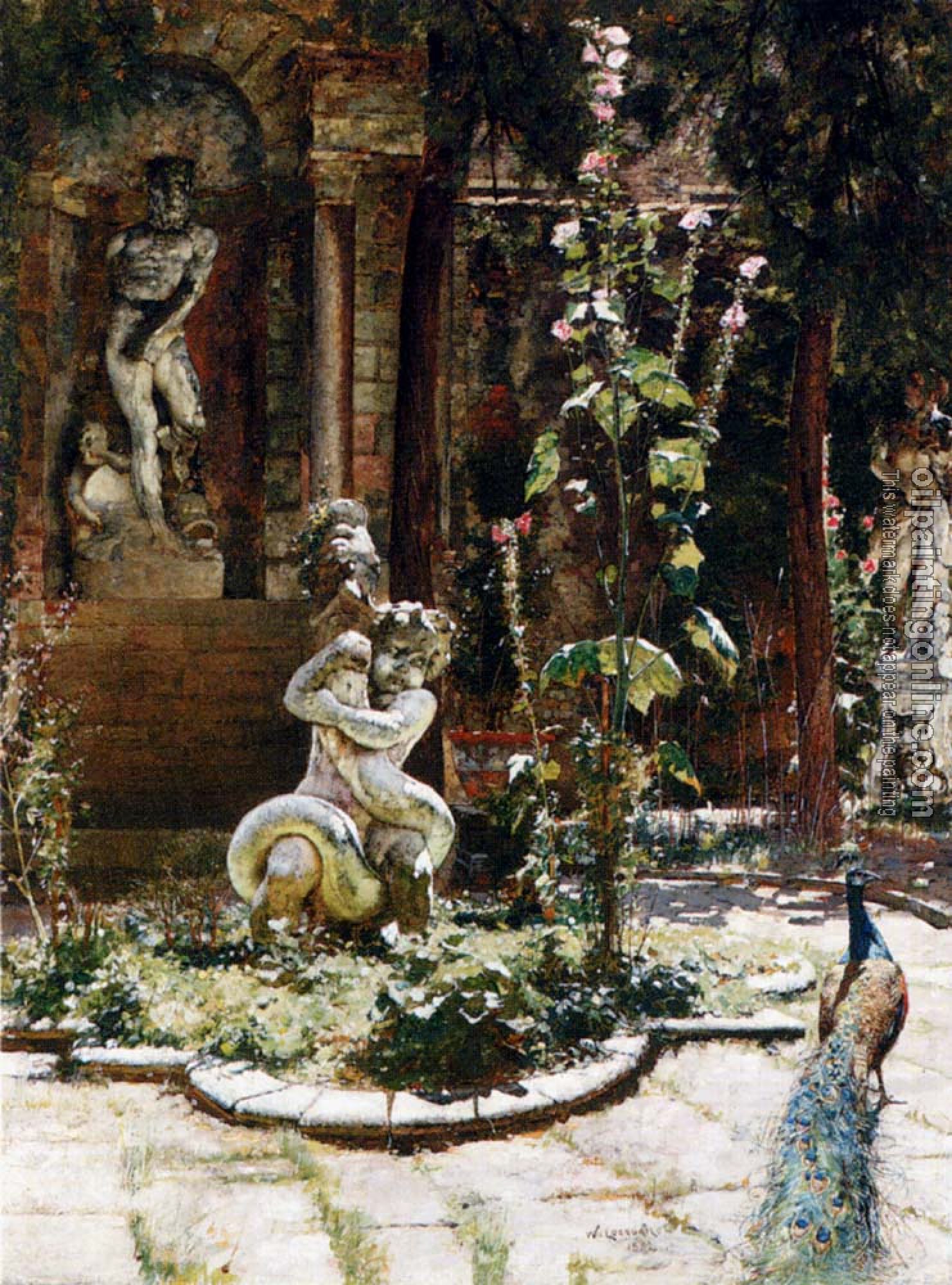 William Logsdail - The Garden Of The Palazzo Malipiero